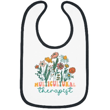 Discover Groovy Wildflower Multicultural Therapist Tees Bibs