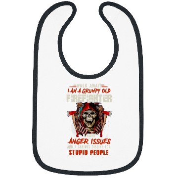 Discover Walk Away I Am A Grumpy Old Firefighter I Have Anger Issues Bibs