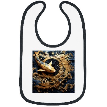 Discover Artistic Grace Japanese Koi Fish Inspired Decorative Piece Bibs