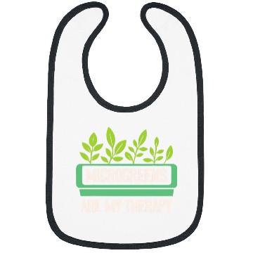 Discover Microgreens are My Therapy 2Microgreens Grower Farmer Bibs