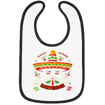 Discover Nacho Average Bartender Clothing Joke Pun Funny Bartending Bibs