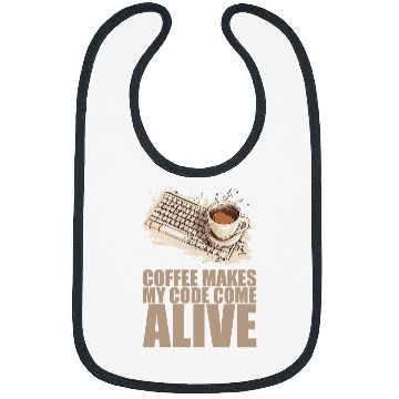 Discover caffeines Coder Software Developer Engineer Coffee Programmer 14 Bibs