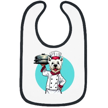 Discover West Highland White Terrier Chef Funny Dog Cooking Bibs