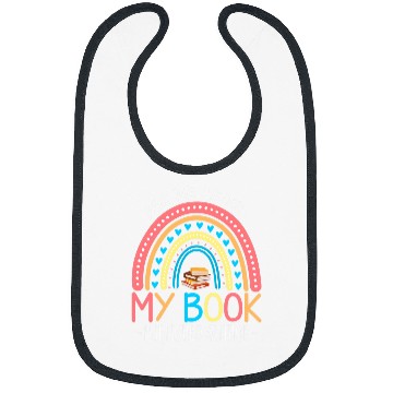 Discover Ask Me About My Book Published Author Writer Rainbow Retro Bibs