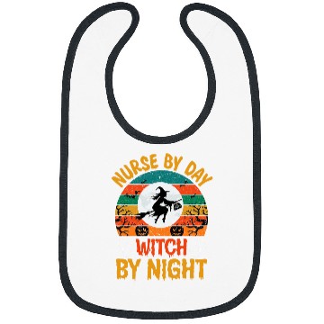 Discover nurses By Day Witch By Night Bibs
