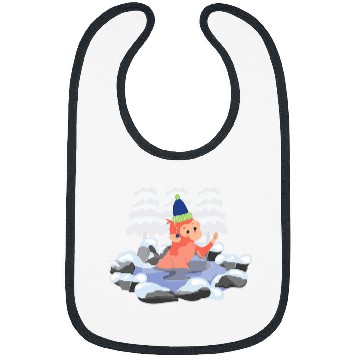 Discover Monkey Ice Bathing Winter Refreshing Bath Bibs