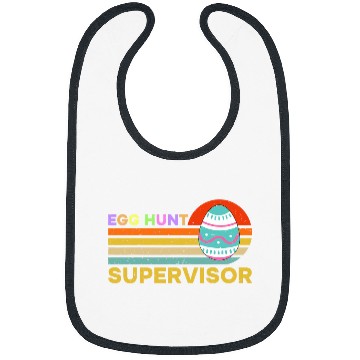 Discover Egg Hunt Supervisor Easter Day Egg Hunting Party Bibs