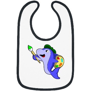 Discover Dolphin Painter Paint brush Bibs