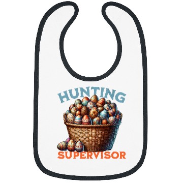 Discover Egg Hunt supervisor Hunting Season Funny Easter Day Bibs