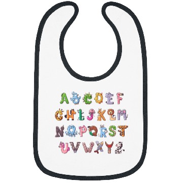 Discover Funy Alphabet ABCs Animal Learning Kindergarten Teacher Bibs