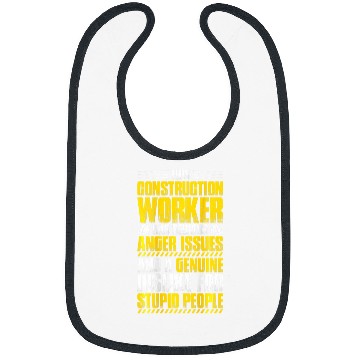 Discover Construction Site Anger Issues Construction Worker Bibs