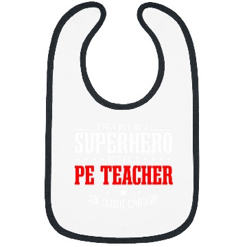 Discover PE Teacher Gym Coachs Physical Education Instructor Superhero Bibs