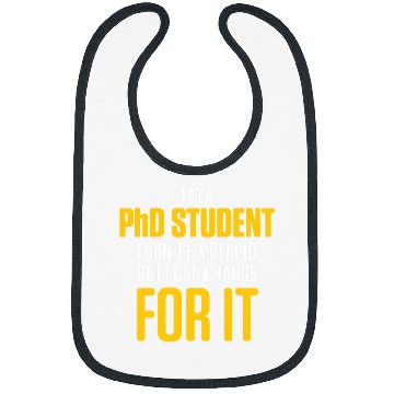 Discover PhD Student Dissertation Fix Doctorate Graduation Bibs