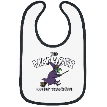 Discover This Manager Couldnt Scare Less Halloween Boss Scary Bibs