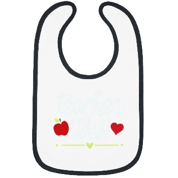 Discover Teacher crew cute teaching school student apple gift tee Bibs