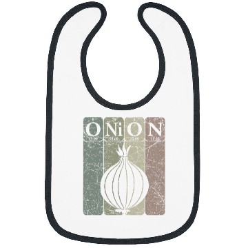 Discover Onion Periodic Table Elements Vegetables Farmer Retro 21 Bibs