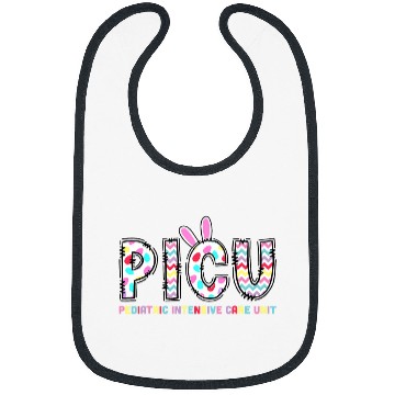 Discover PICU Pediatric Intensive Care Unit nurses Bunny Easter Bibs