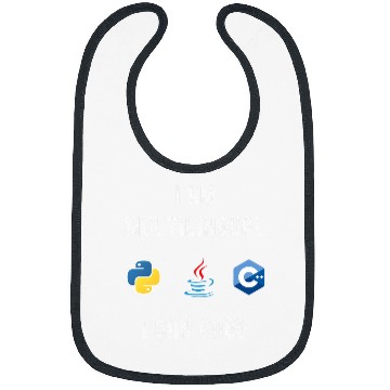 Discover Funny Nerdy I am Multilingual I Code Computer Programmer Bibs