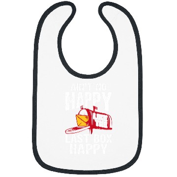 Discover Aint No Happy Postal Worker Mailman Mail Lady Mail Carrier Bibs