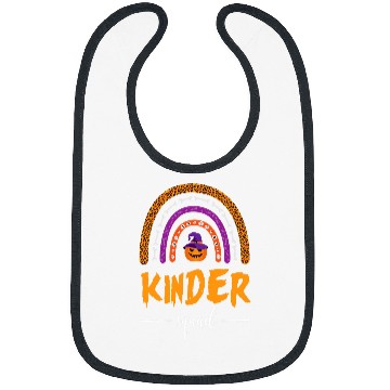 Discover Kinder Grade Halloween Squad Leopard Rainbow Teacher Student Bibs