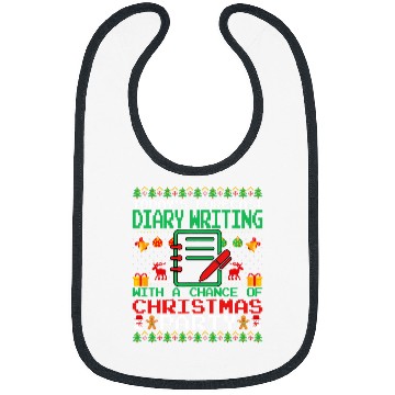 Discover Diary Writing Christmas Party Diary Writer Ugly Christmas Bibs