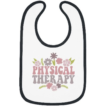 Discover Retro Groovy Physical Therapy Funny Physical Therapist pt Bibs