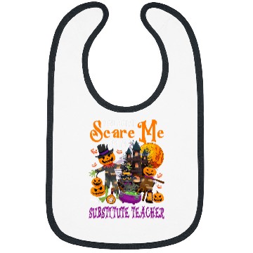Discover Dont Scare Me Im A Substitute Teacher Halloween Pumpkin Bibs