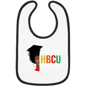 Discover HBCU College Student Pretty HBCU Educated 1 Bibs