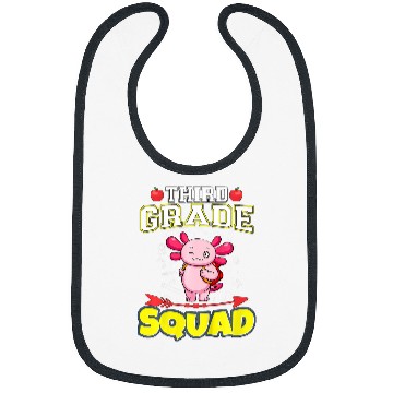 Discover Kids Third Grade Squad Funny Elementary Primary School 28 Bibs