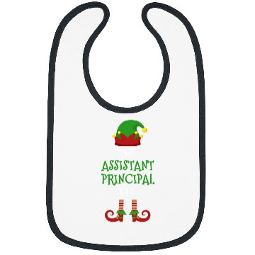 Discover Assistant Principal Elf Matching Pajamas Christmas Teacher Bibs