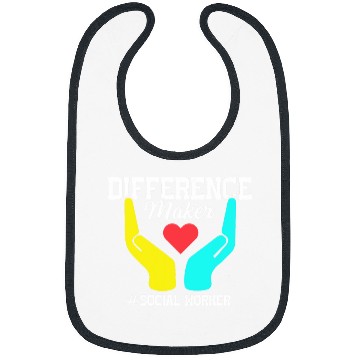 Discover Difference Maker Proud Social Worker 1 Bibs