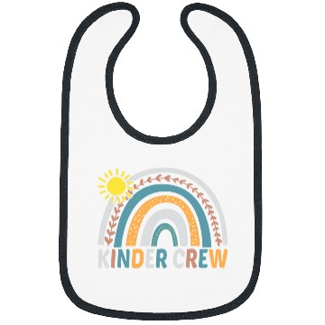 Discover kinder crew kindergarten teacher student kids back to school Bibs