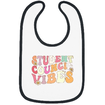 Discover Retro Groovy Teacher Student Council Vibes Bibs
