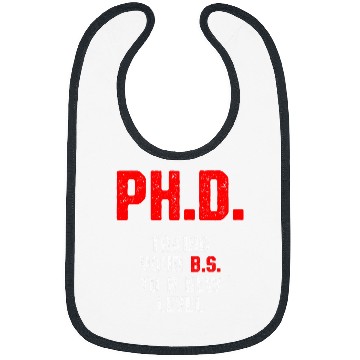 Discover PhD Student Dissertation Doctorate Graduation 4 Bibs