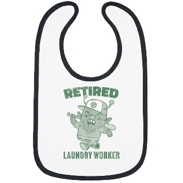 Discover Funny Retirement Design Monster with baseball bat Bibs