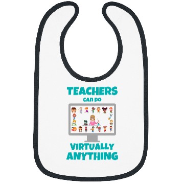 Discover Teacher Appreciation Gift From Student Funny Virtual Online Bibs