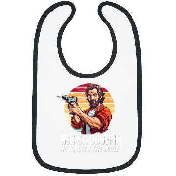 Discover Funny Saint Joseph Catholic Father And Worker 7 Bibs