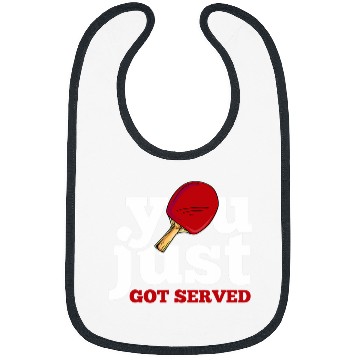 Discover You Just Got Served Table Tennis Ping Pong Player Coach Bibs