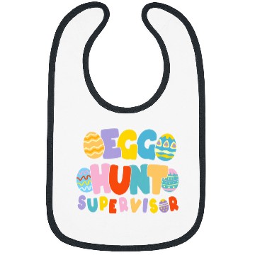 Discover Egg Hunt Supervisor Retro Eggstravaganza Coordinator Design Bibs