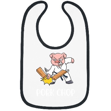 Discover Karate Pork Chop Bibs
