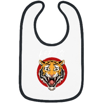 Discover Karate Tiger Head Bibs