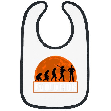 Discover Pilot Funny Human Evolution Gift for Men Bibs