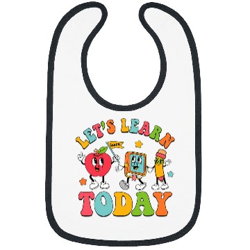 Discover Retro Lets Learn Today Kindergarten Teacher Back To School Bibs