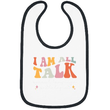 Discover Retro Speech Language Pathologist Groovy Speech Therapy SLP 2 Bibs