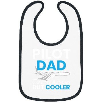 Discover Pilot Dad Copilot Plane Aviator Airplane Fathers Day Bibs