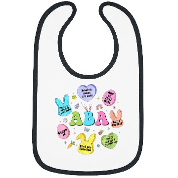 Discover ABA Easter Day Behavior analyst Bunny Eggs Funny Therapist Bibs