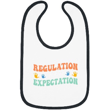 Discover Regulation Before Expectation Neurodiversity Therapist Retro Bibs