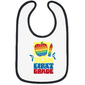 Discover Team First Grade Pupil Back To School Teacher School Bibs