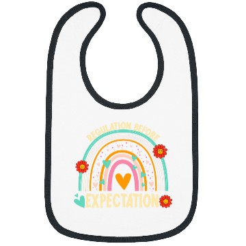 Discover Regulation Before Expectation Cute ABA SPED Teacher Therapy 2 Bibs