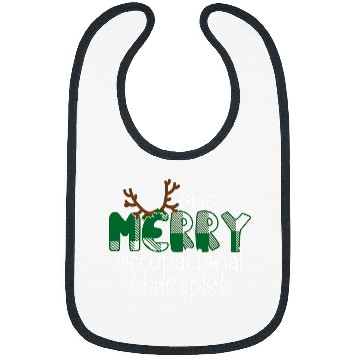 Discover Occupational Therapy Christmas Green Plaid for OT Bibs